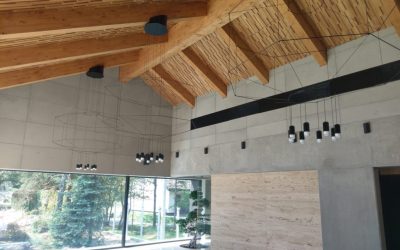 Concrete slabs in premium interiors